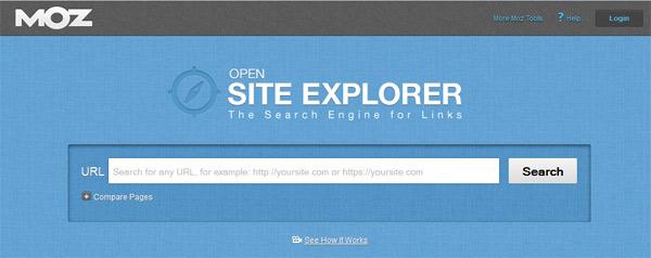 MOZ Open Site Explorer